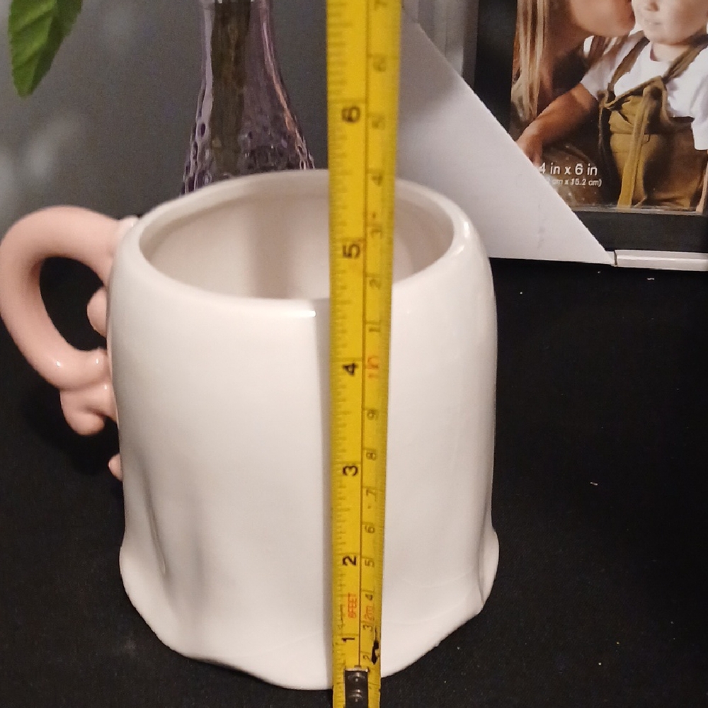 Cute Ghost Mug with Pink Handle NWT - Picture 6 of 6